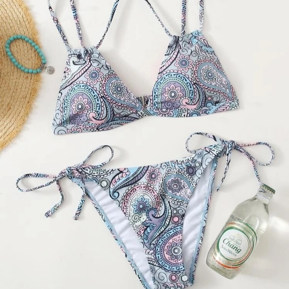 @heidizme Other - Boho Paisley Print Bikini Set